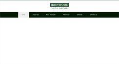 Desktop Screenshot of ironwoodcapitalpartners.com